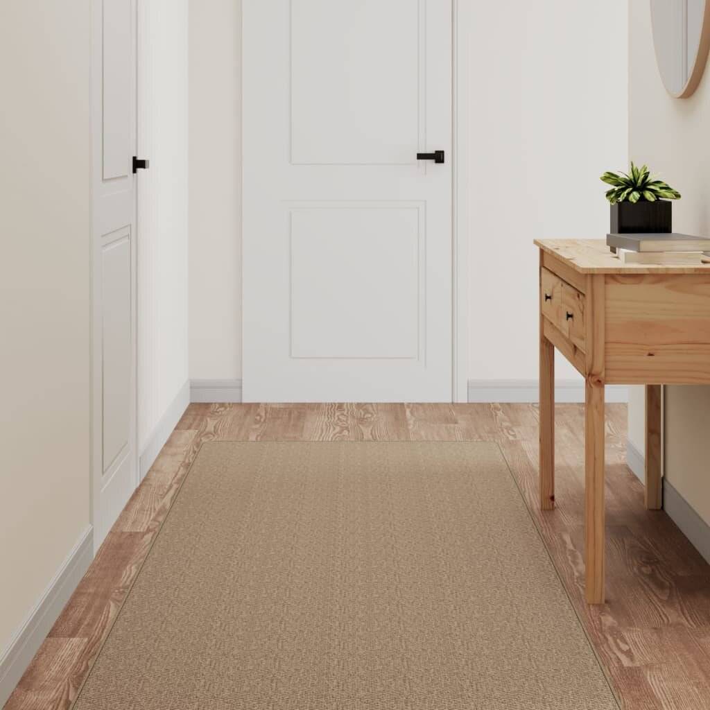 Teppichläufer Sisal-Optik Sandfarben 80x300 cm-0