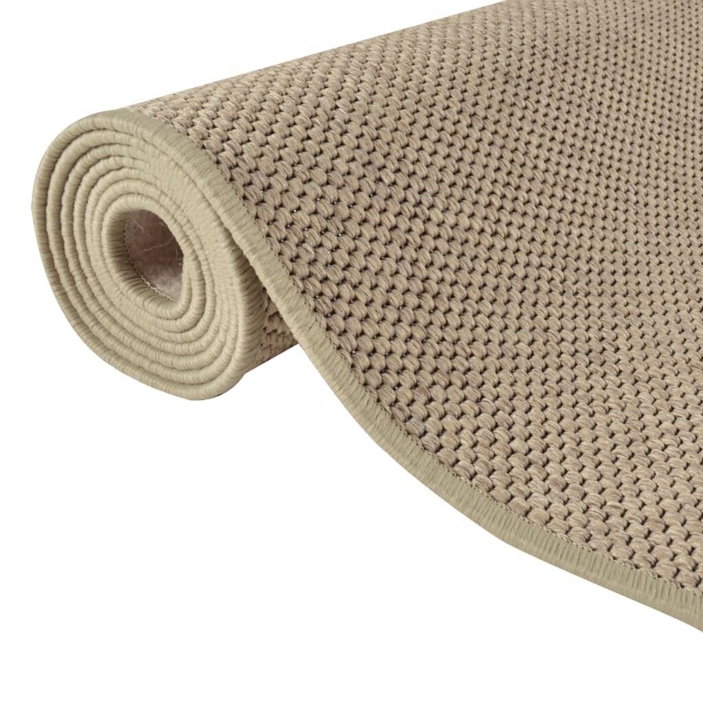Teppichläufer Sisal-Optik Sandfarben 80x300 cm-4