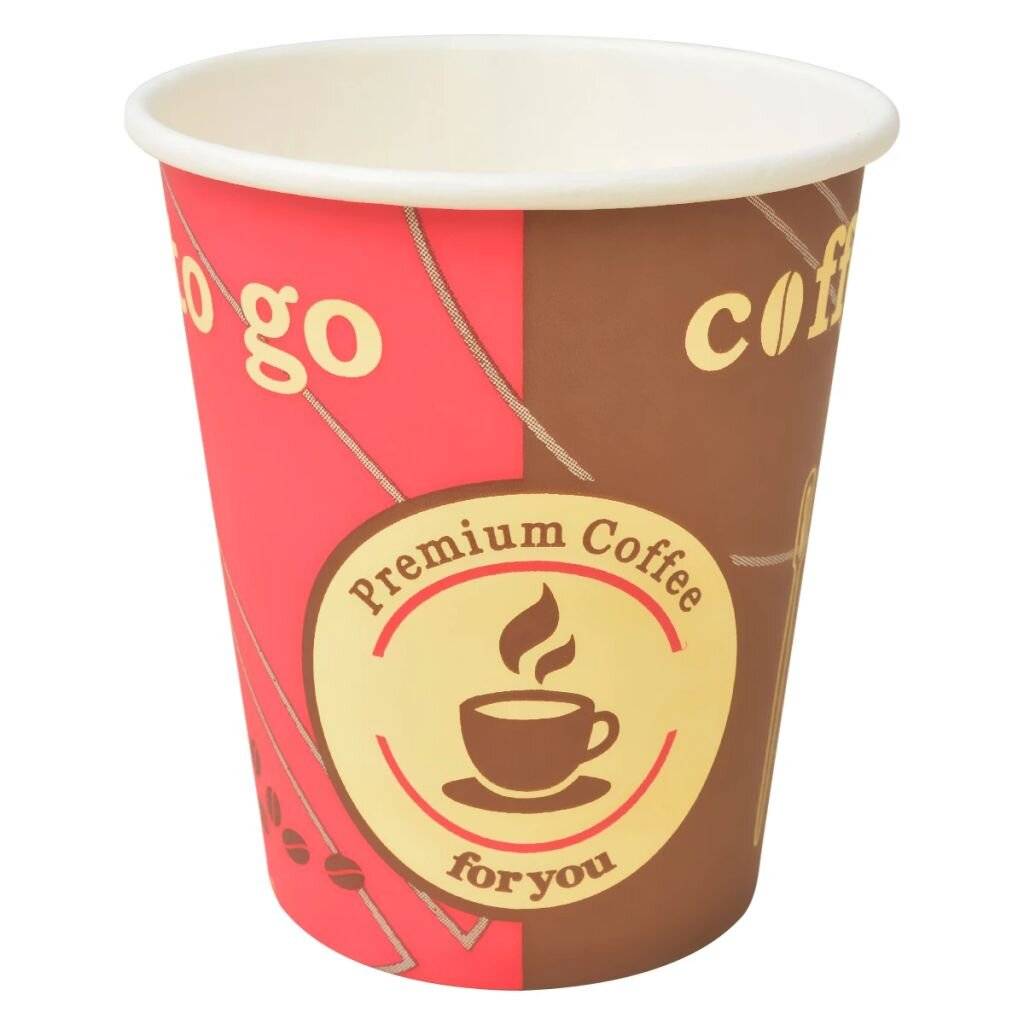1000 Stk. Einweg-Kaffeebecher Pappe 240 ml (8 oz)-0