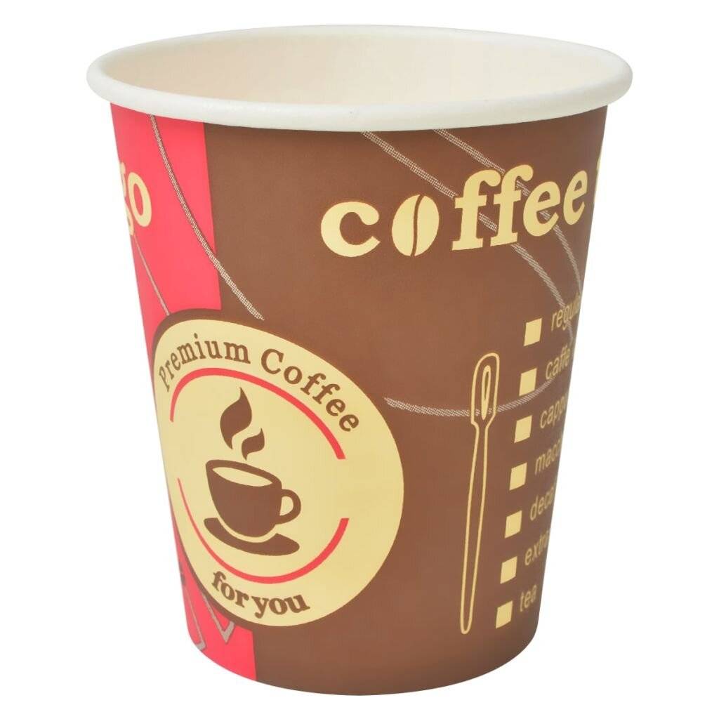 1000 Stk. Einweg-Kaffeebecher Pappe 240 ml (8 oz)-1