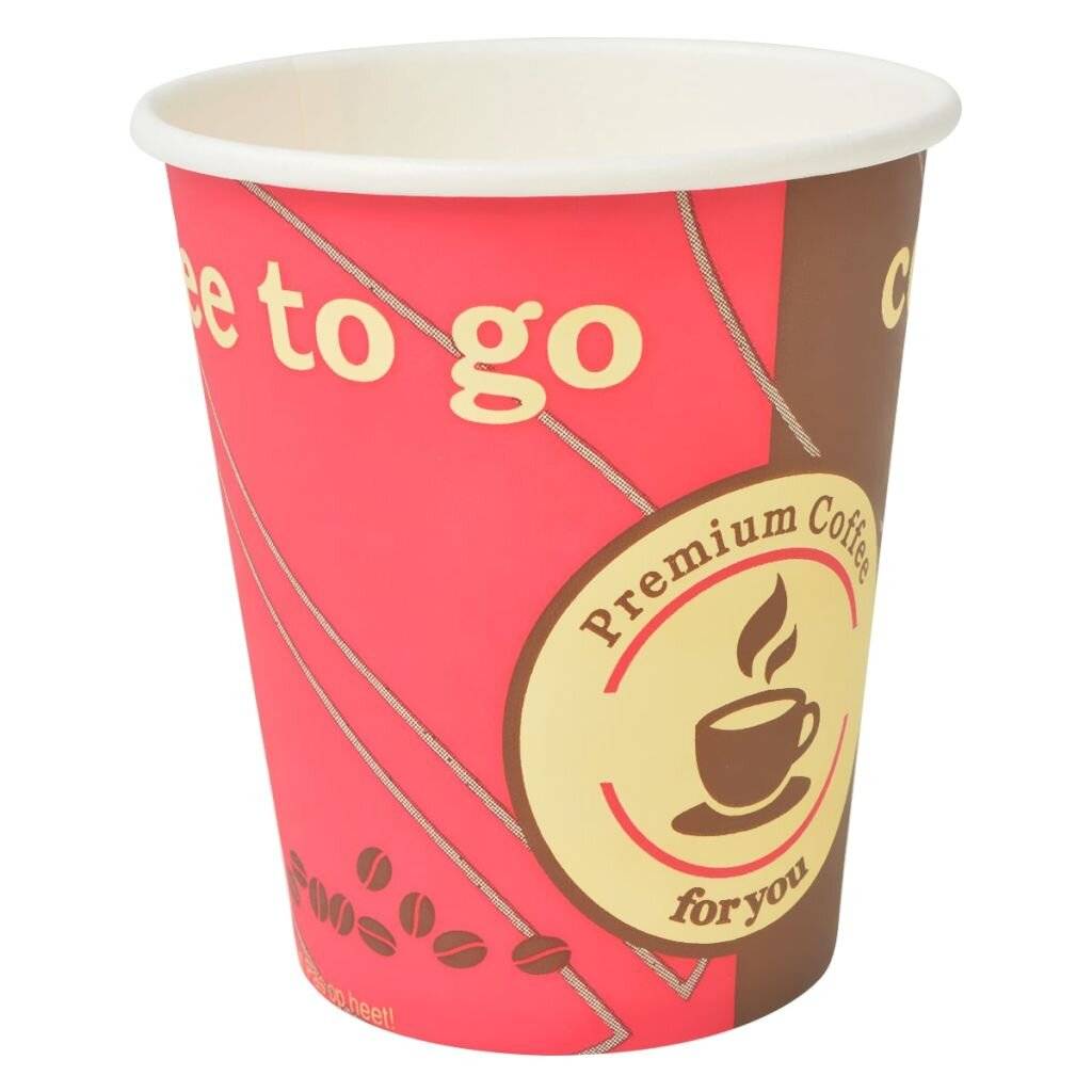 1000 Stk. Einweg-Kaffeebecher Pappe 240 ml (8 oz)-2