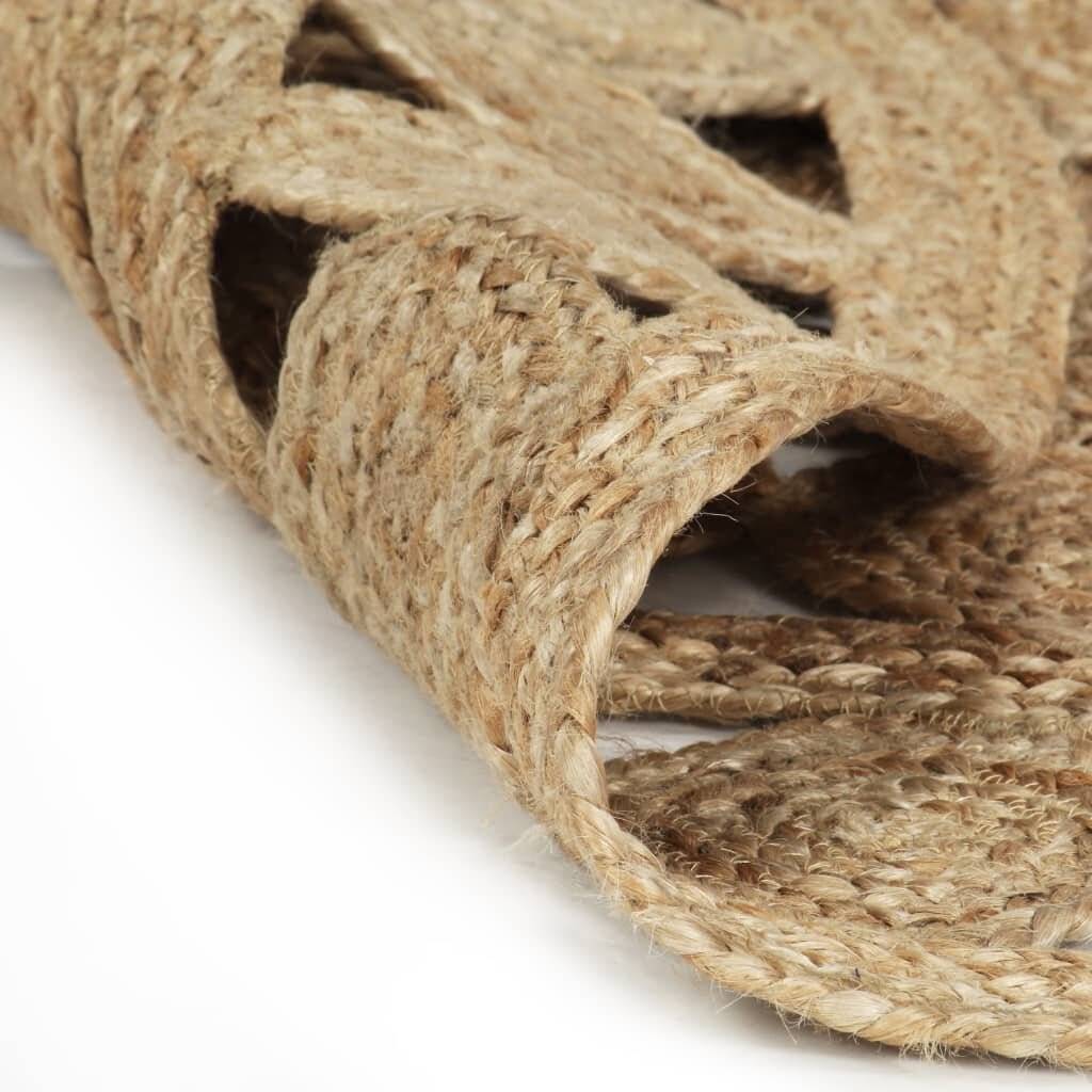 Teppich Handgefertigt Geflochten Jute 180 cm-1