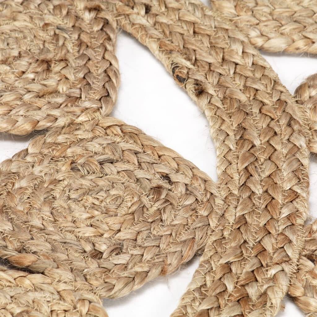 Teppich Handgefertigt Geflochten Jute 180 cm-3