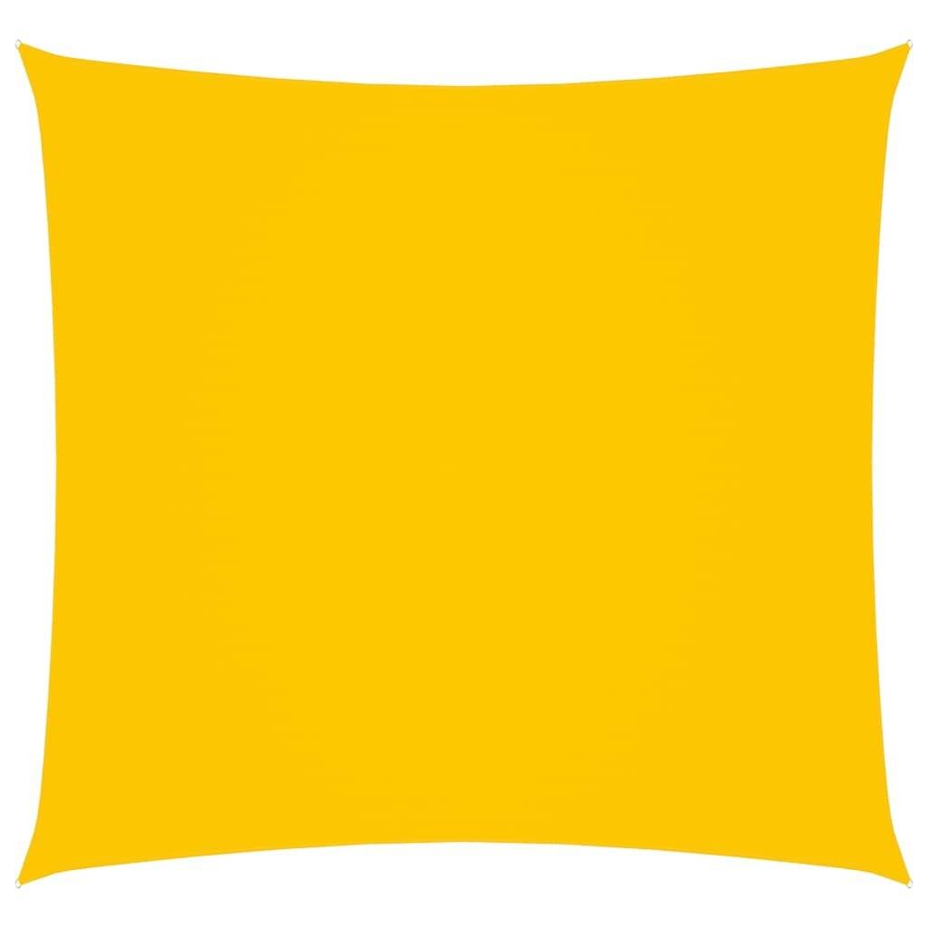 Sonnensegel Oxford-Gewebe Quadratisch 6x6 m Gelb-0