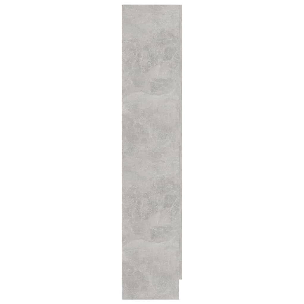 Bücherregal Betongrau 82,5x30,5x150 cm Spanplatte-6