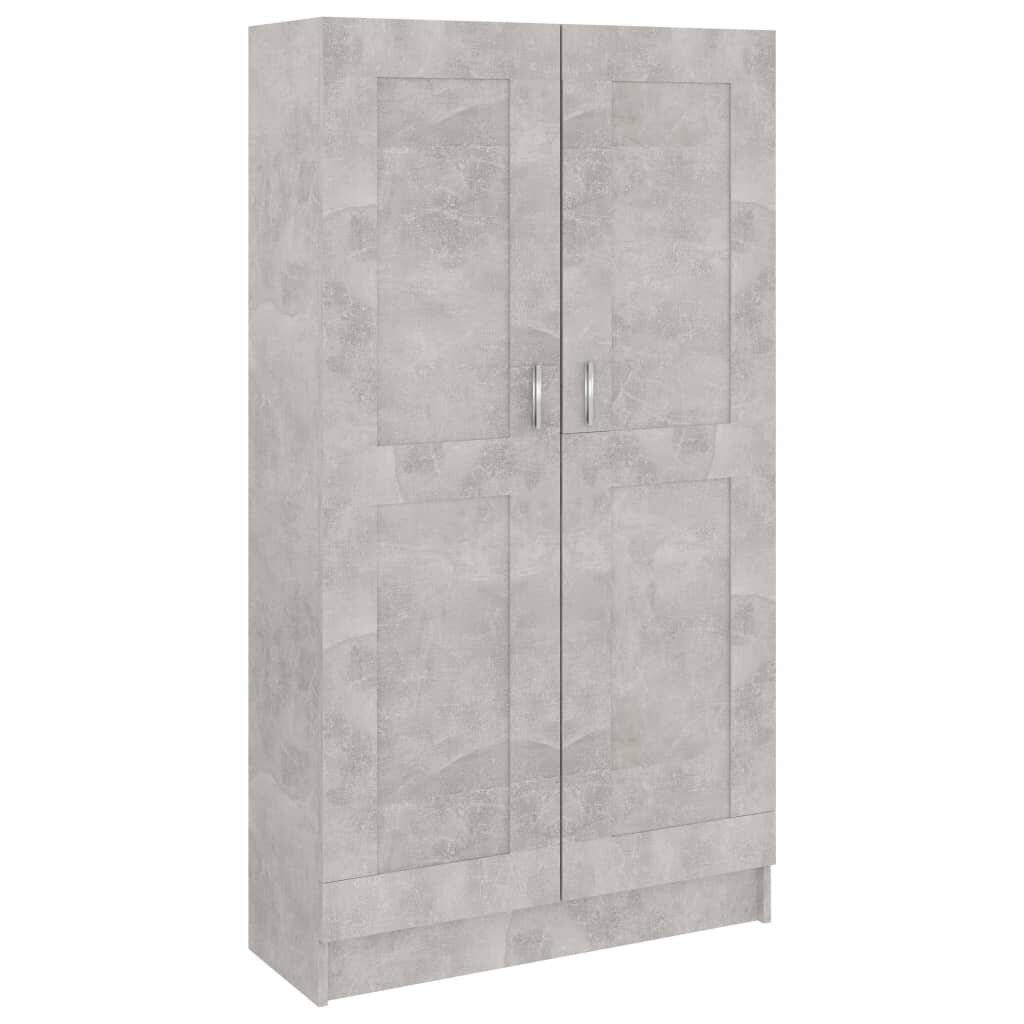 Bücherregal Betongrau 82,5x30,5x150 cm Spanplatte-1