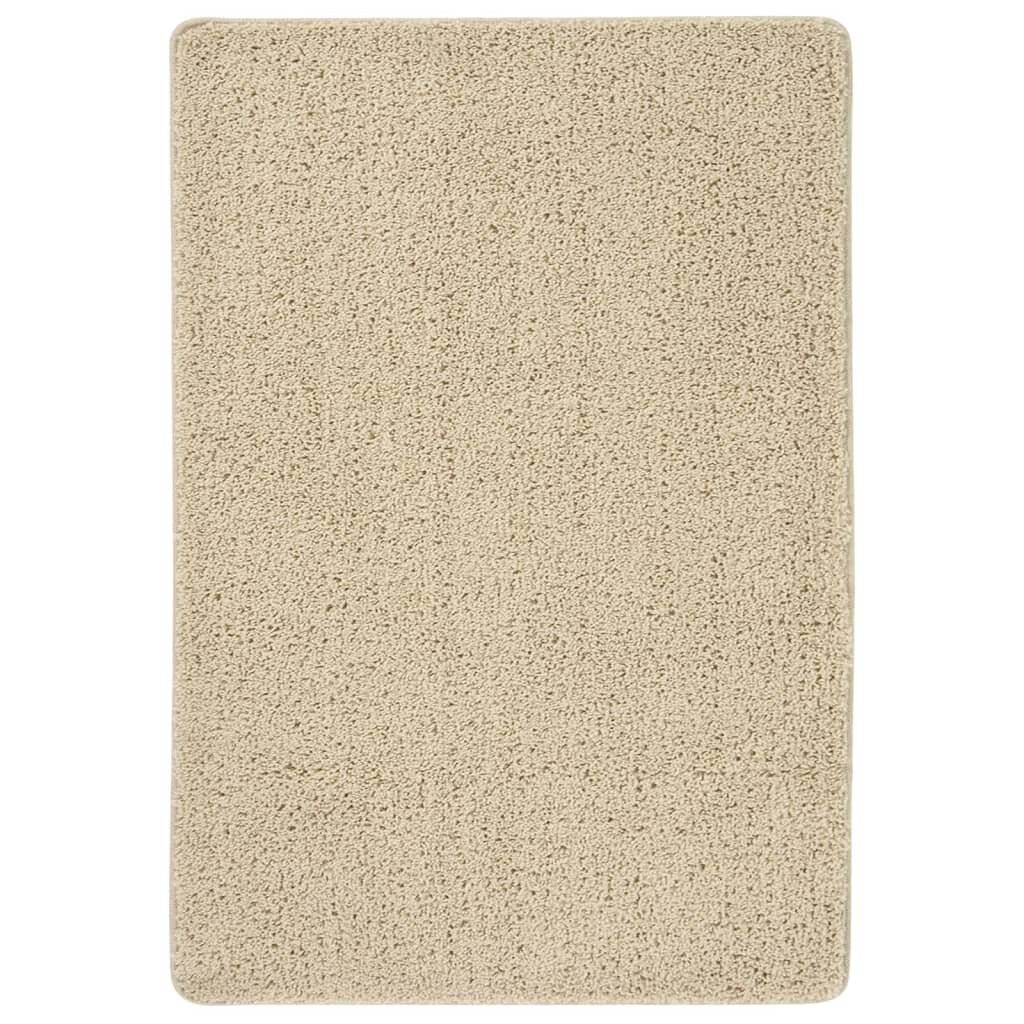 Shaggy-Teppich Creme 120x170 cm Rutschfest-0