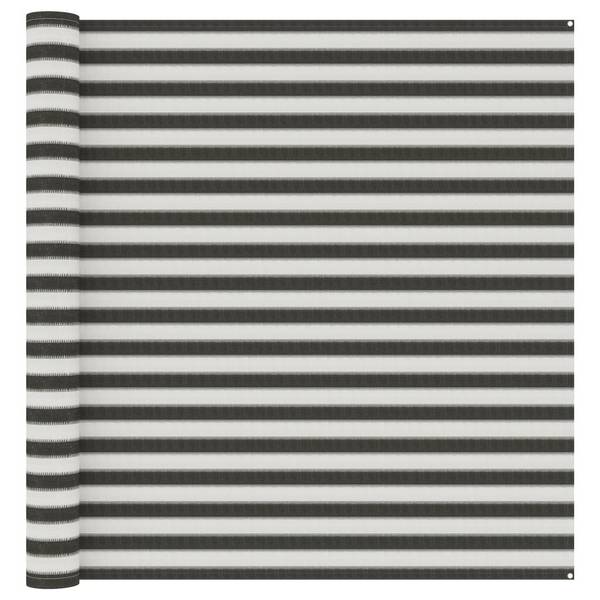 Zeltteppich 300x500 cm Anthrazit und Weiß