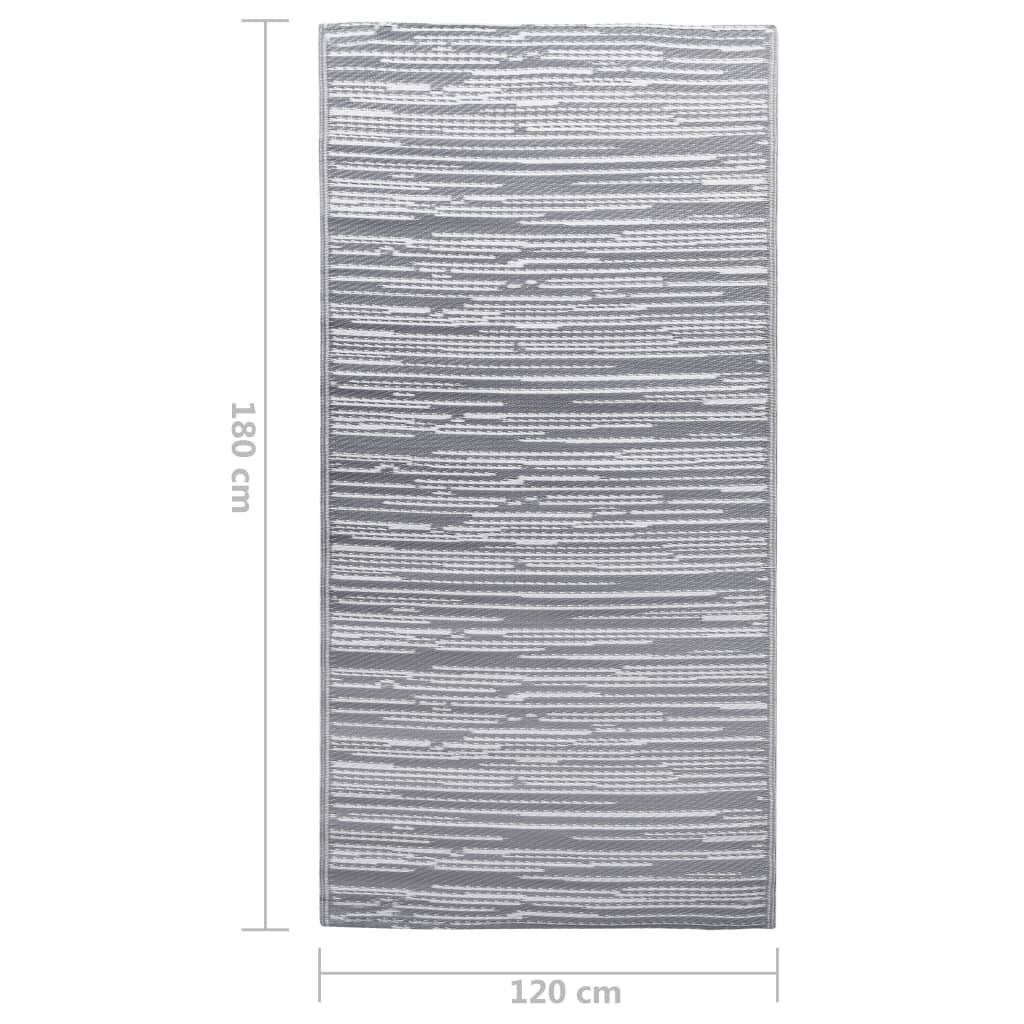 Outdoor-Teppich Grau 120x180 cm PP-6