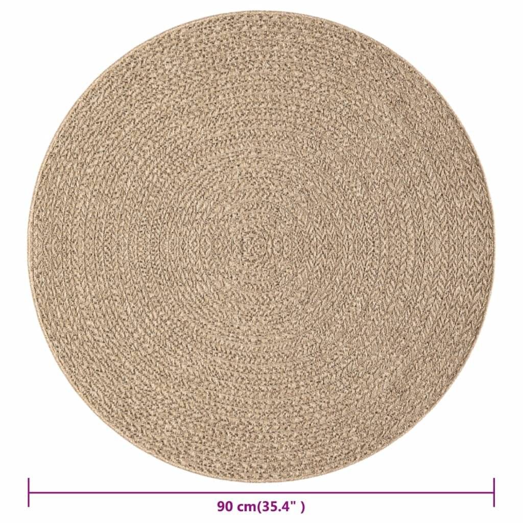 Teppich 90 cm Jute-Optik Innen und Außen-6