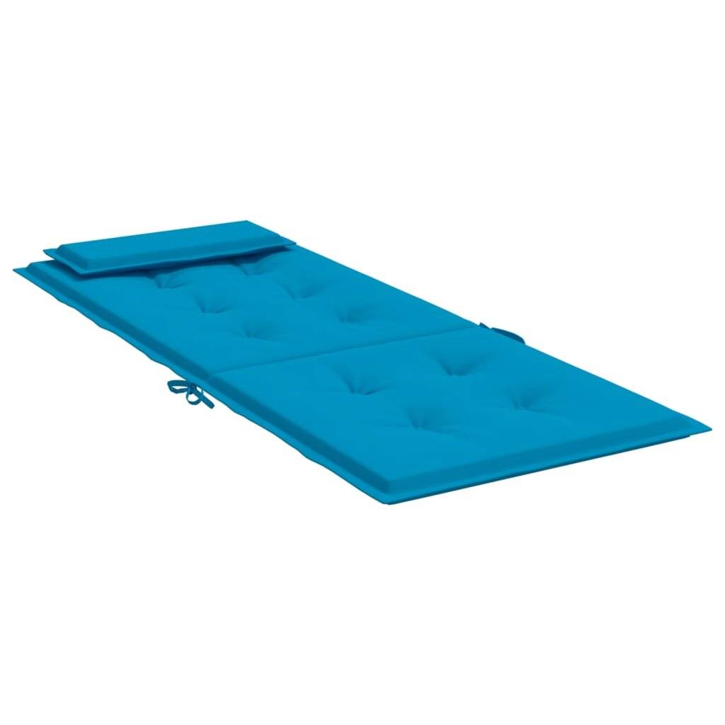 Hochlehner-Auflagen 6 Stk. Hellblau Oxford-Gewebe-4