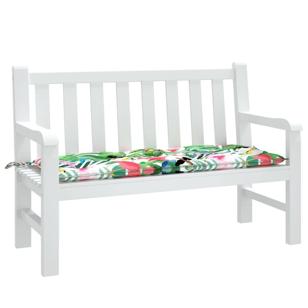 Gartenbank-Auflage Mehrfarbig 120x50x7 cm Stoff-3