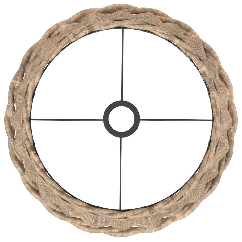 Lampenschirm Braun Ø40x26 cm Korbweide-4