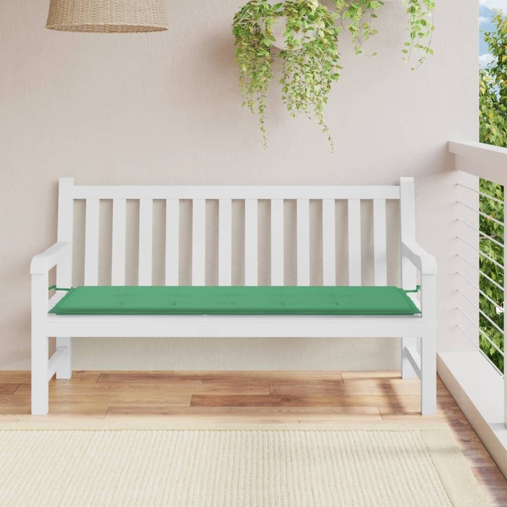Gartenbank-Auflage Grün 150x50x3 cm Oxford-Gewebe-0