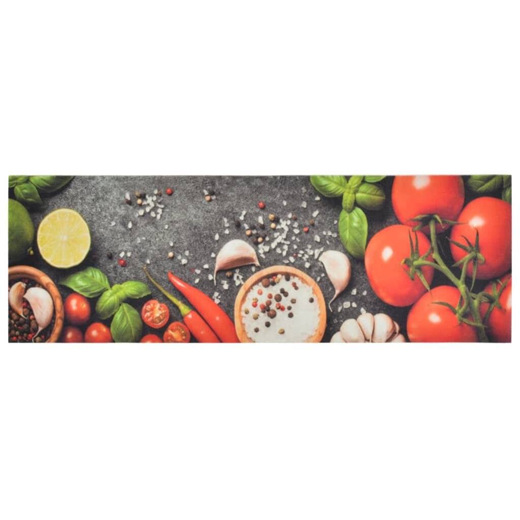 Küchenteppich Waschbar Gemüse 60x180 cm Samt-2