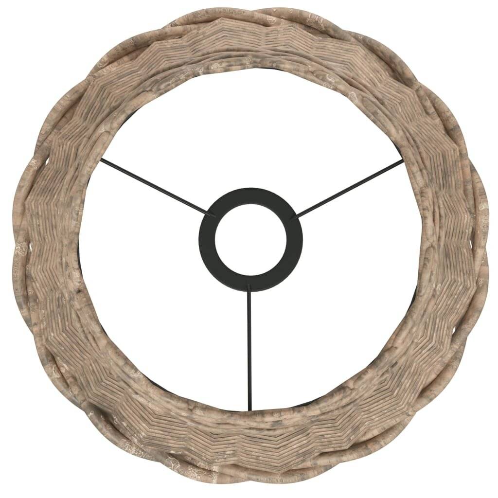 Lampenschirm Braun Ø30x20 cm Korbweide-4