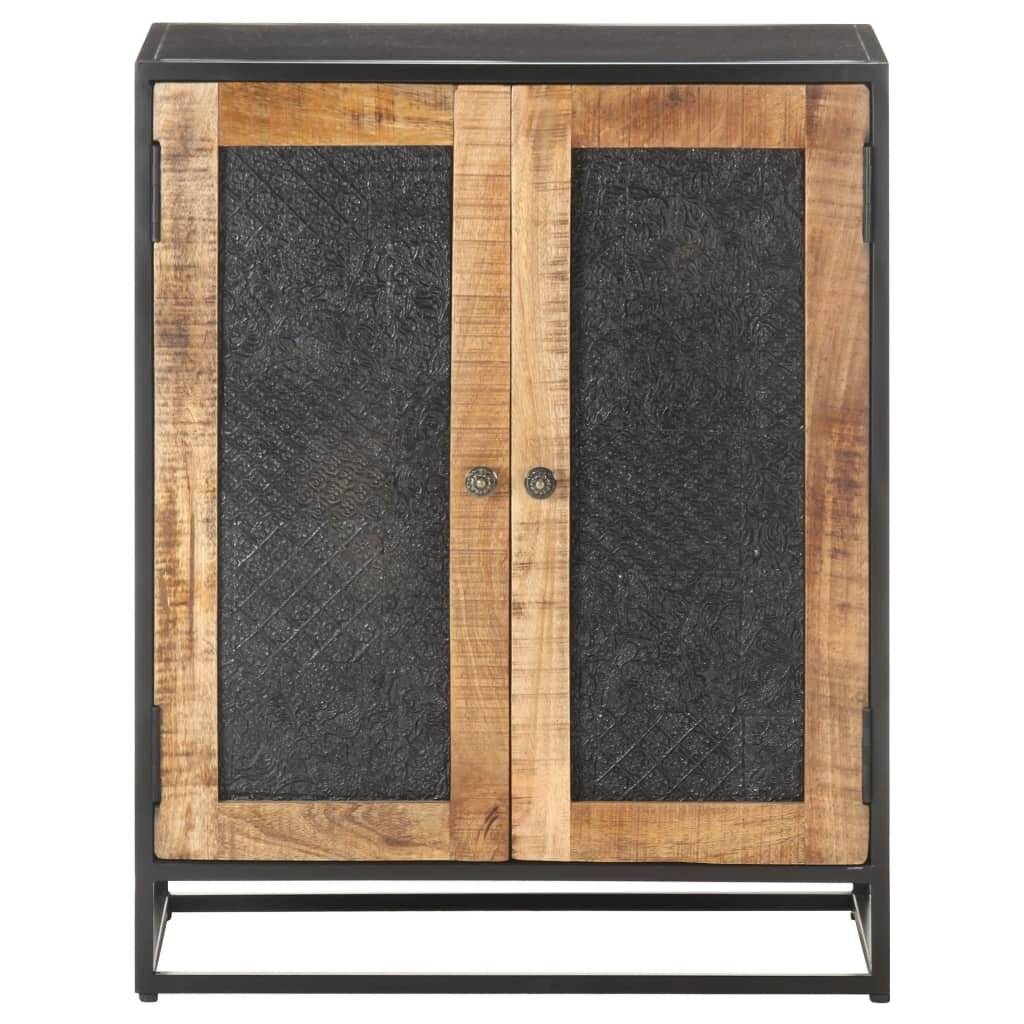 Sideboard 60x35x75 cm Raues Mangoholz-2