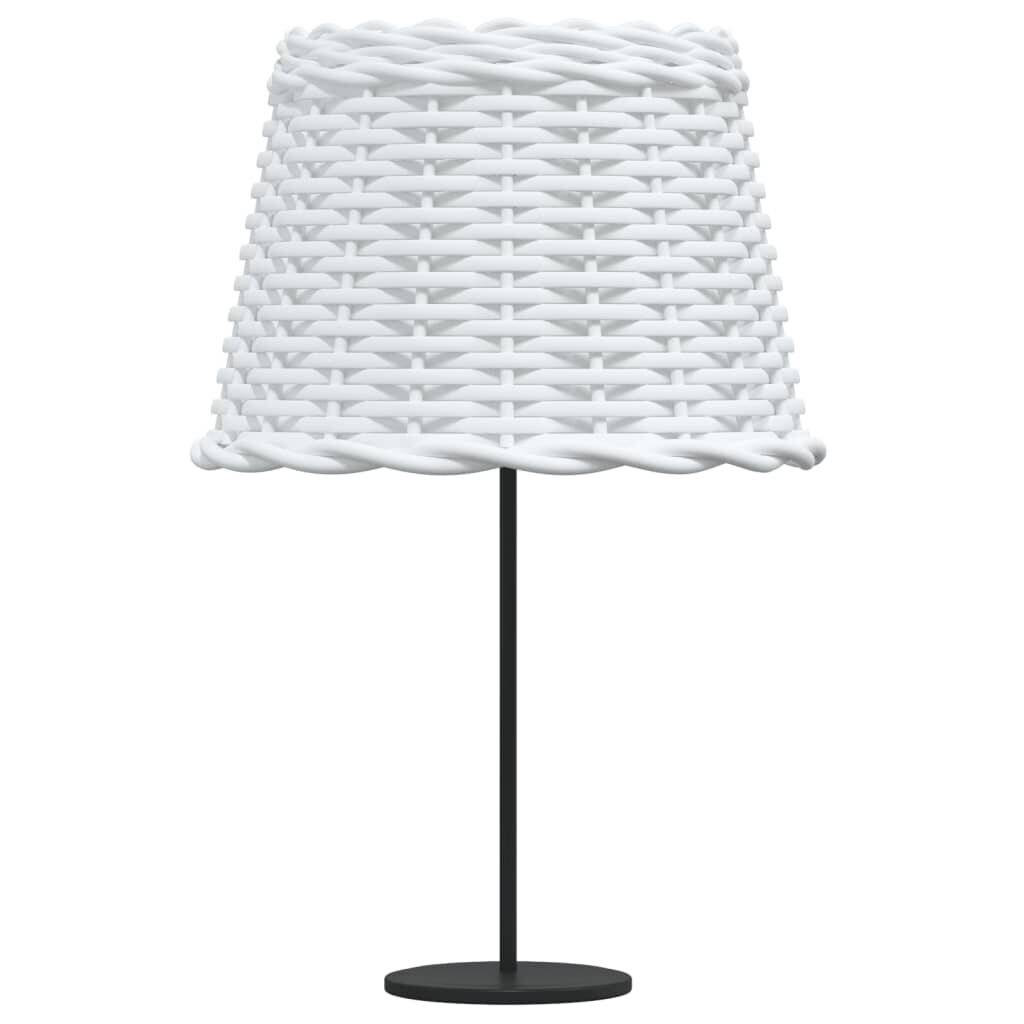 Lampenschirm Weiß Ø30x20 cm Korbweide-3