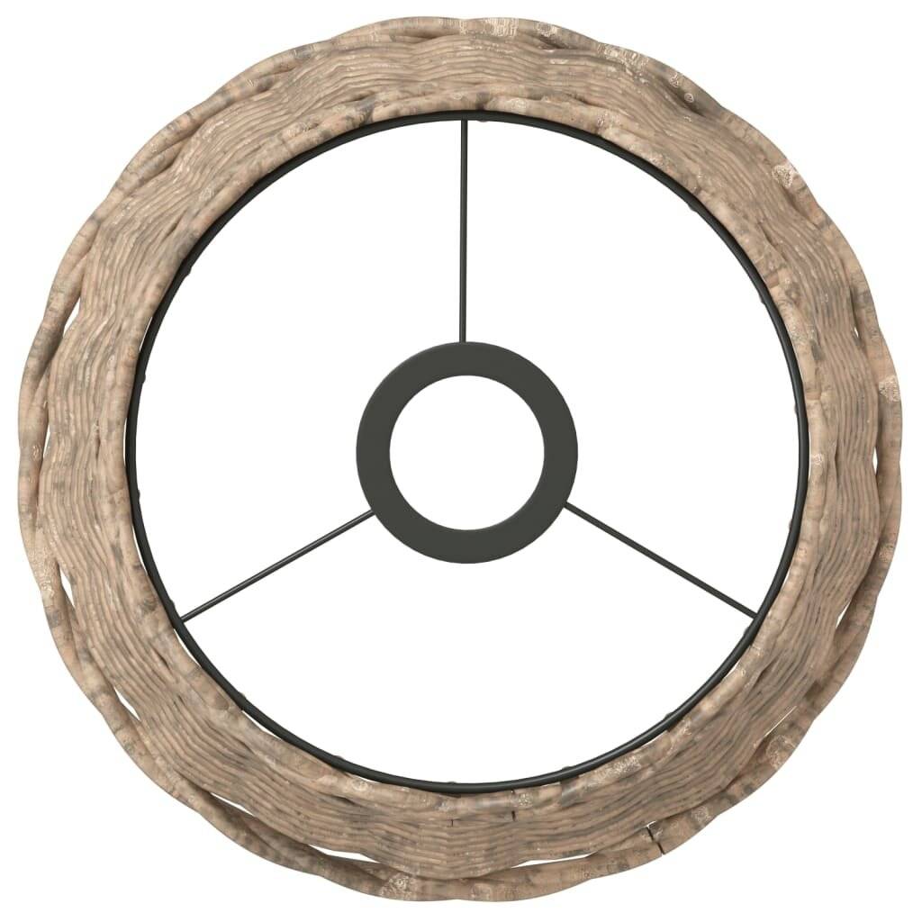 Lampenschirm Braun Ø25x17 cm Korbweide-3