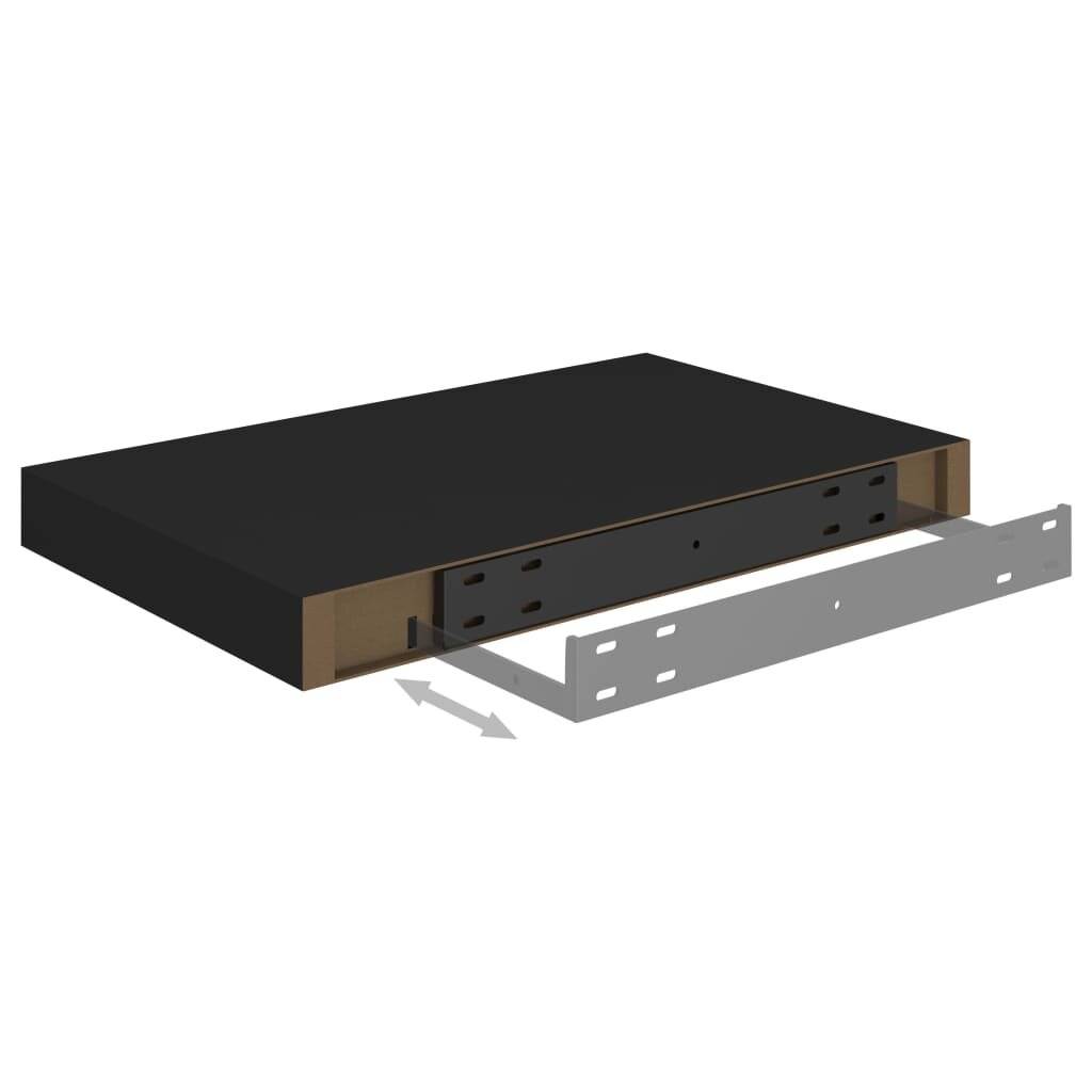 Symbolbild für Schwebende Wandregale 4 Stk. Schwarz 40x23x3,8cm MDF