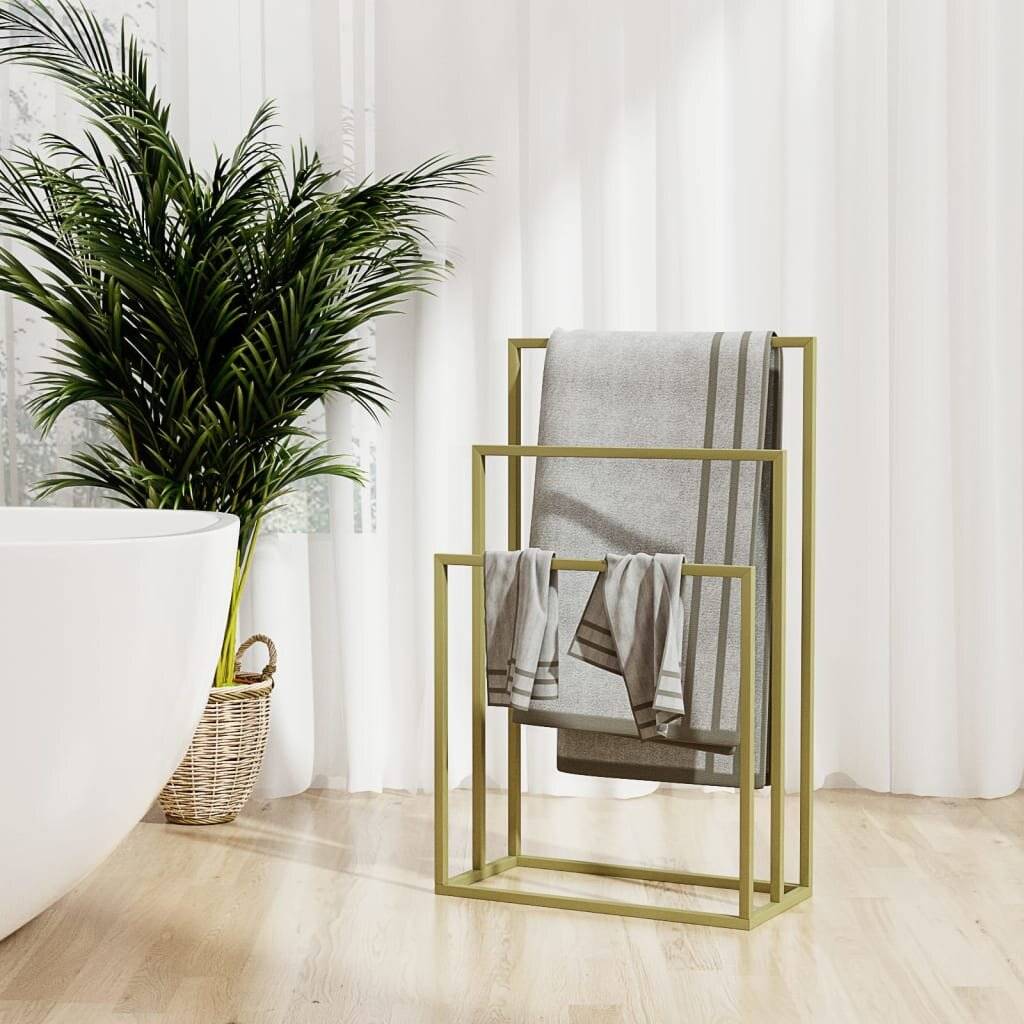 Handtuchständer Golden 48x24x79 cm Eisen-0