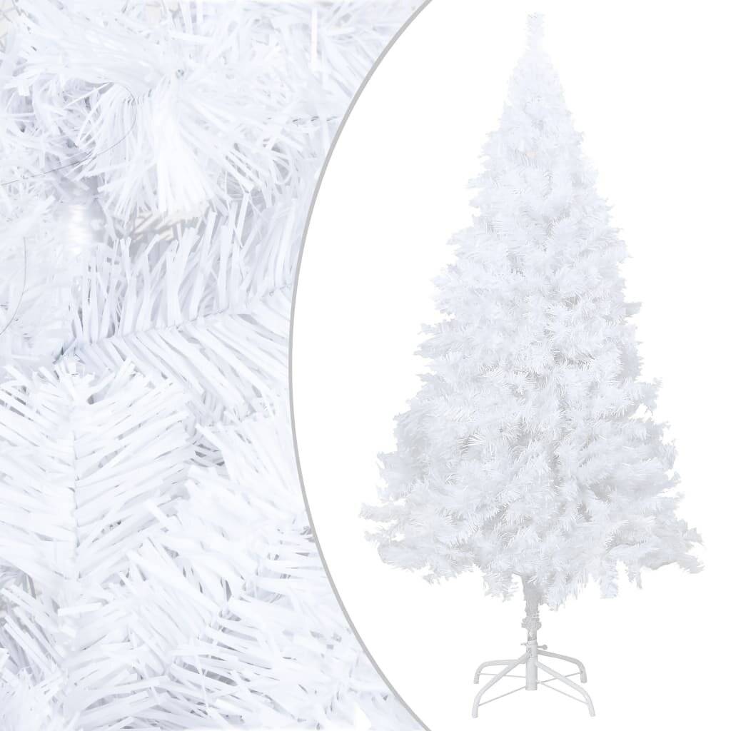 Künstlicher Weihnachtsbaum mit Dicken Zweigen Weiß 180 cm PVC-0
