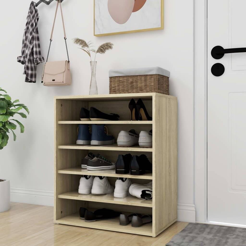 Schuhschrank Sonoma-Eiche 60x35x70 cm Holzwerkstoff-0