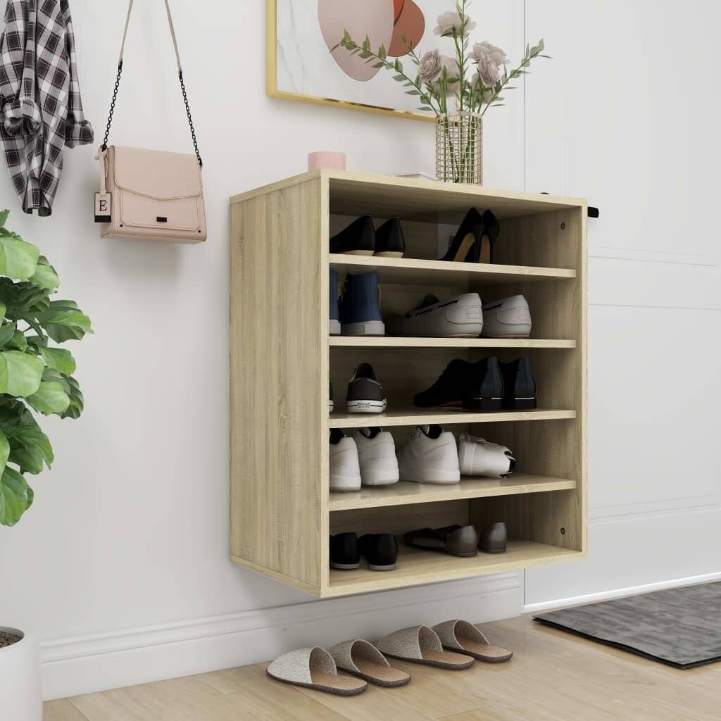 Schuhschrank Sonoma-Eiche 60x35x70 cm Holzwerkstoff-2