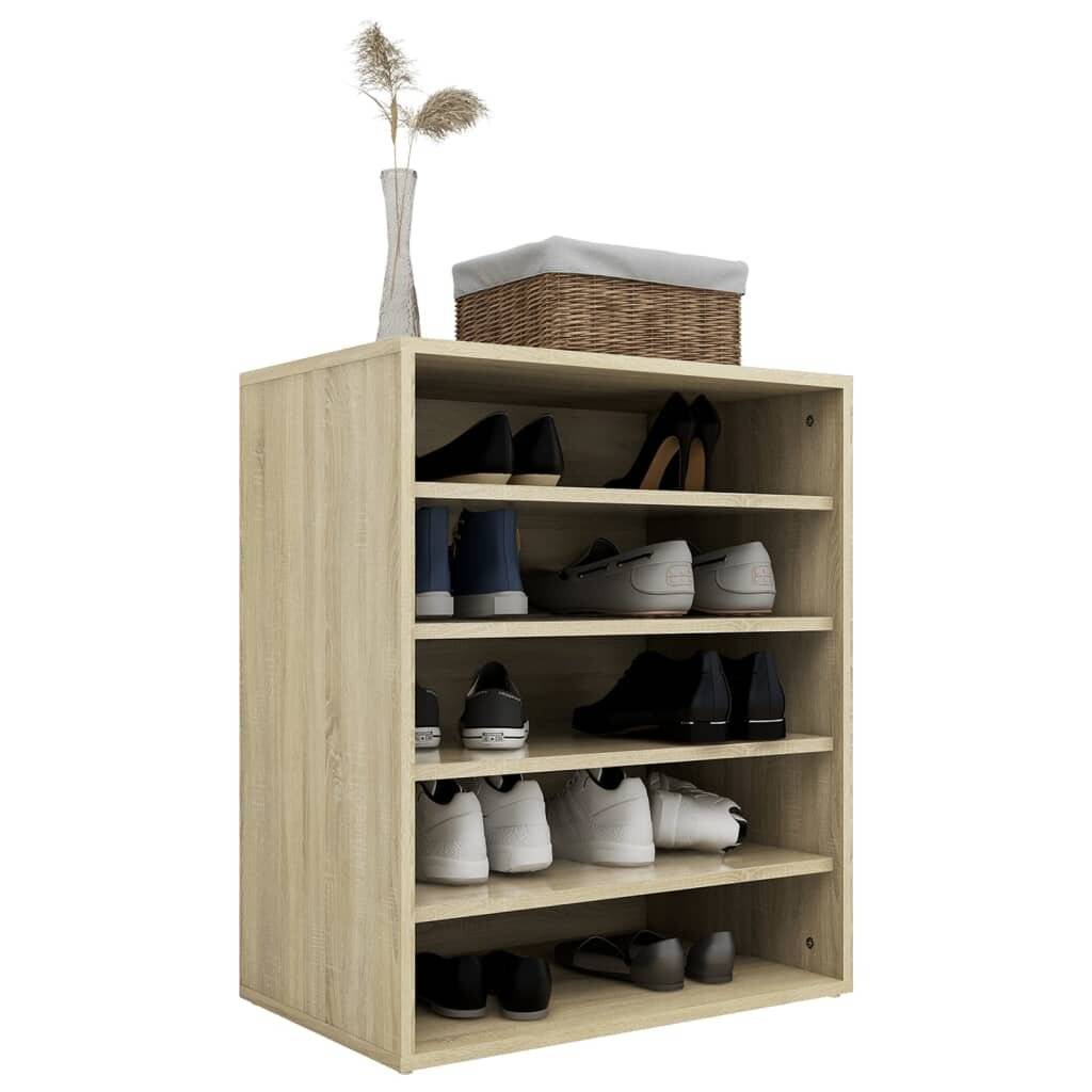 Schuhschrank Sonoma-Eiche 60x35x70 cm Holzwerkstoff-3