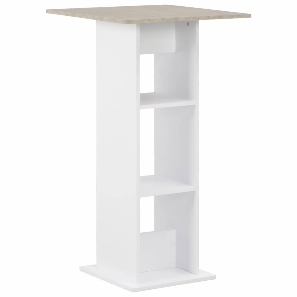 Bartisch Weiß 60 x 60 x 110 cm-0