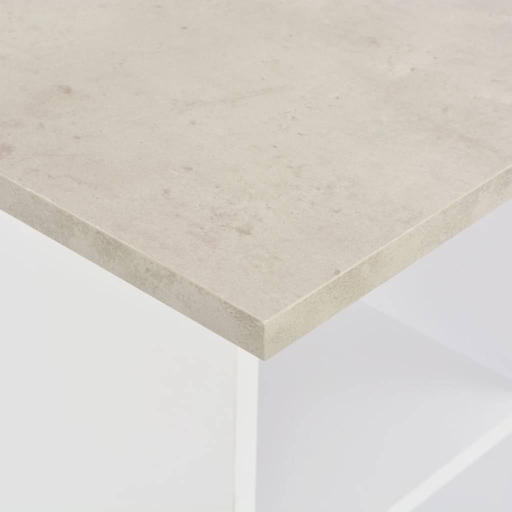 Bartisch Weiß 60 x 60 x 110 cm-1