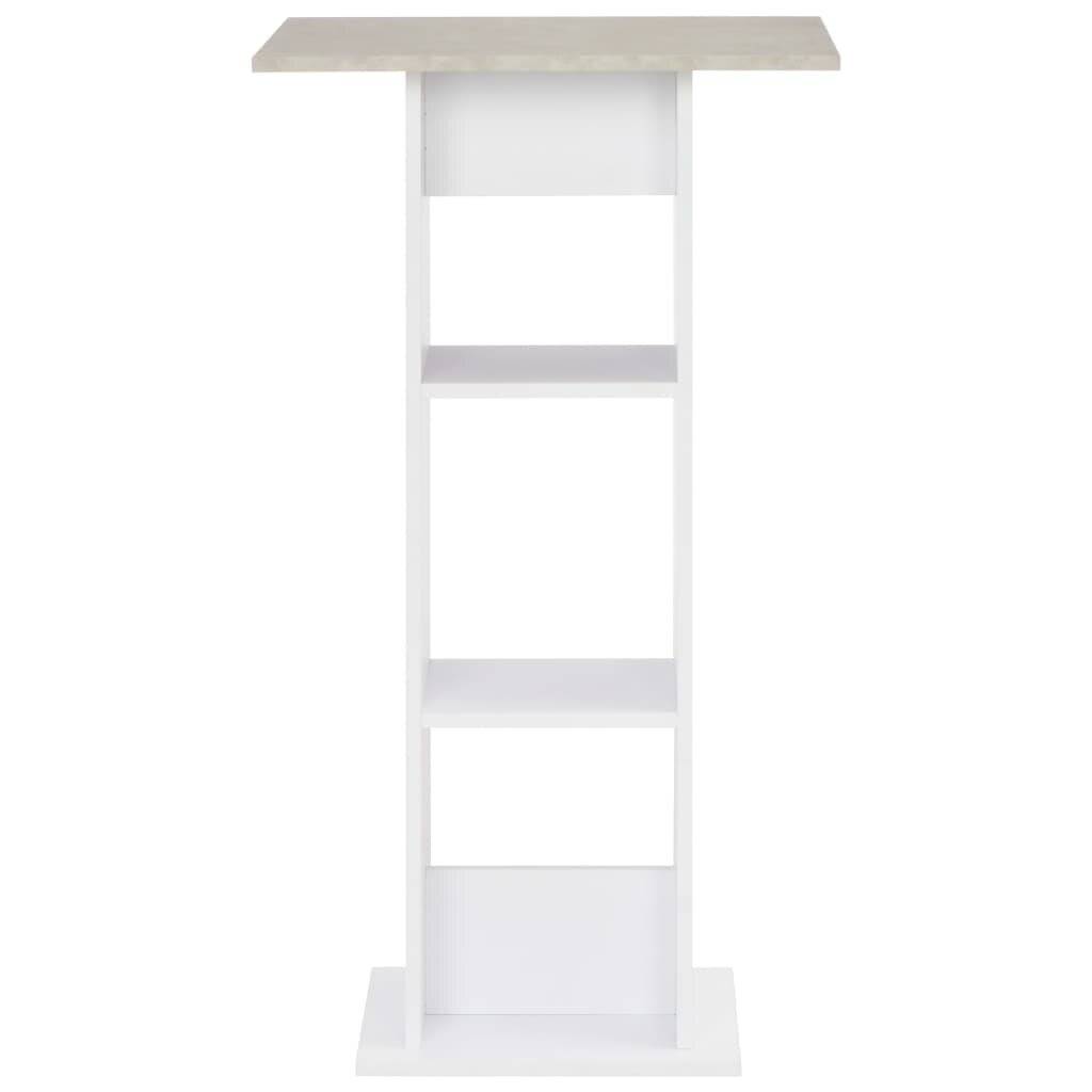 Bartisch Weiß 60 x 60 x 110 cm-2