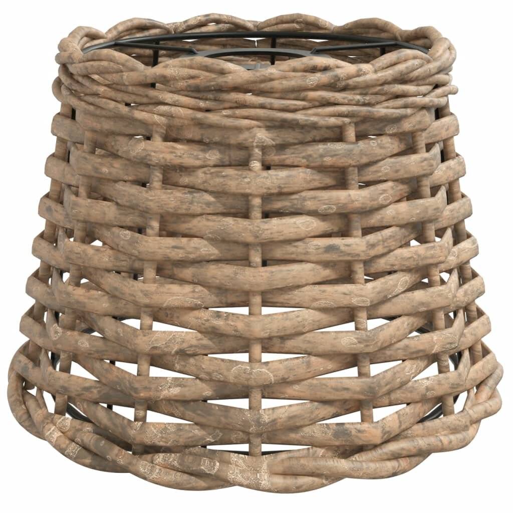 Lampenschirm Braun Ø20x15 cm Korbweide-1