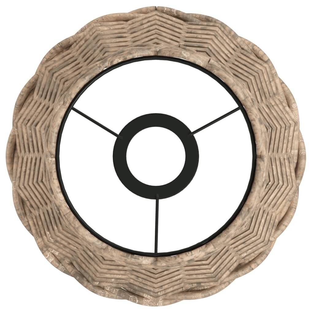 Lampenschirm Braun Ø20x15 cm Korbweide-4