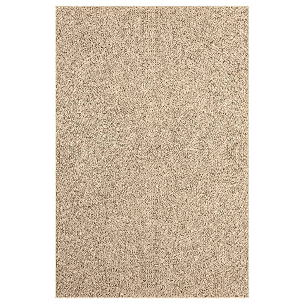 Teppich 140x200 cm Jute-Optik Innen und Außen-4