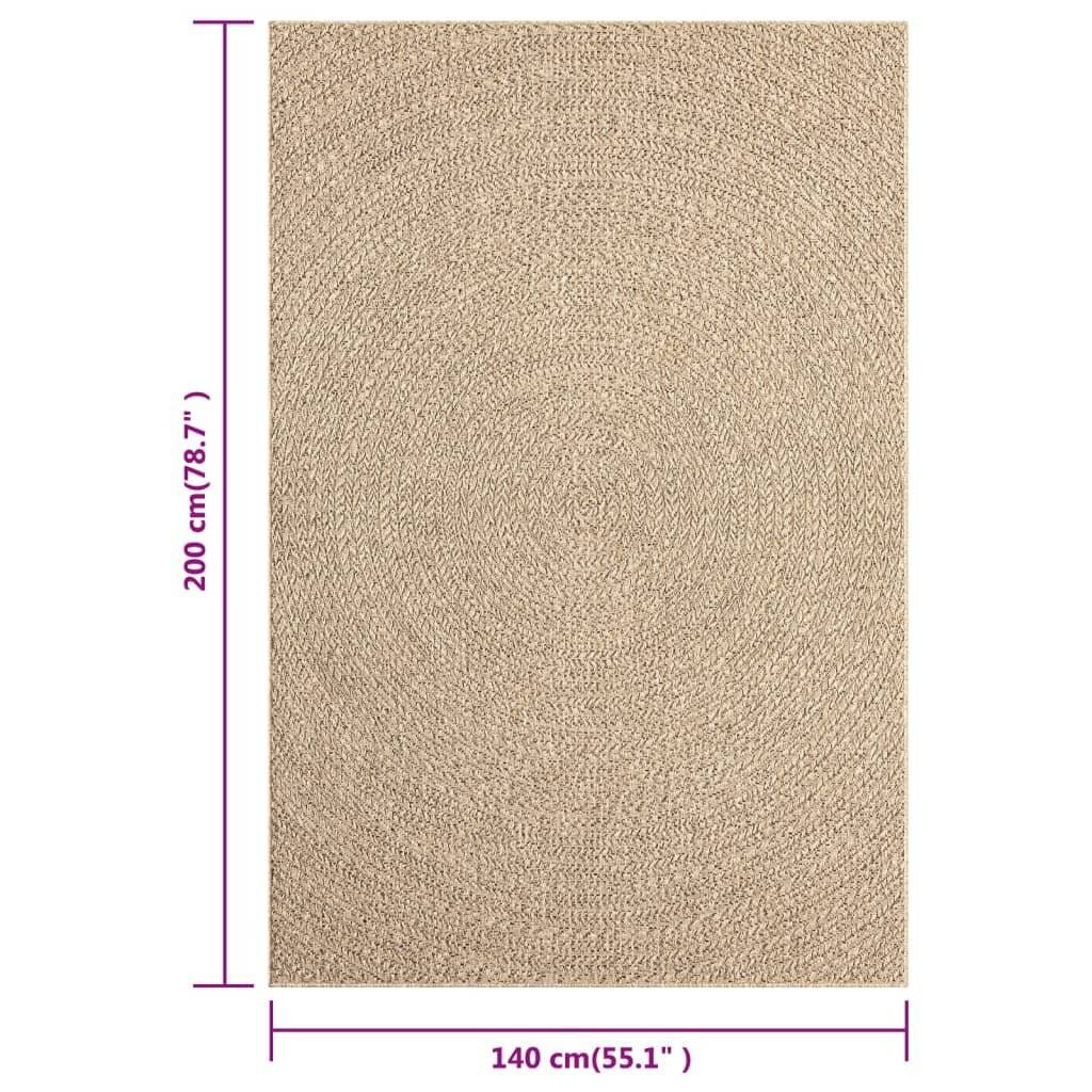 Symbolbild für Teppich 140x200 cm Jute-Optik Innen und Außen