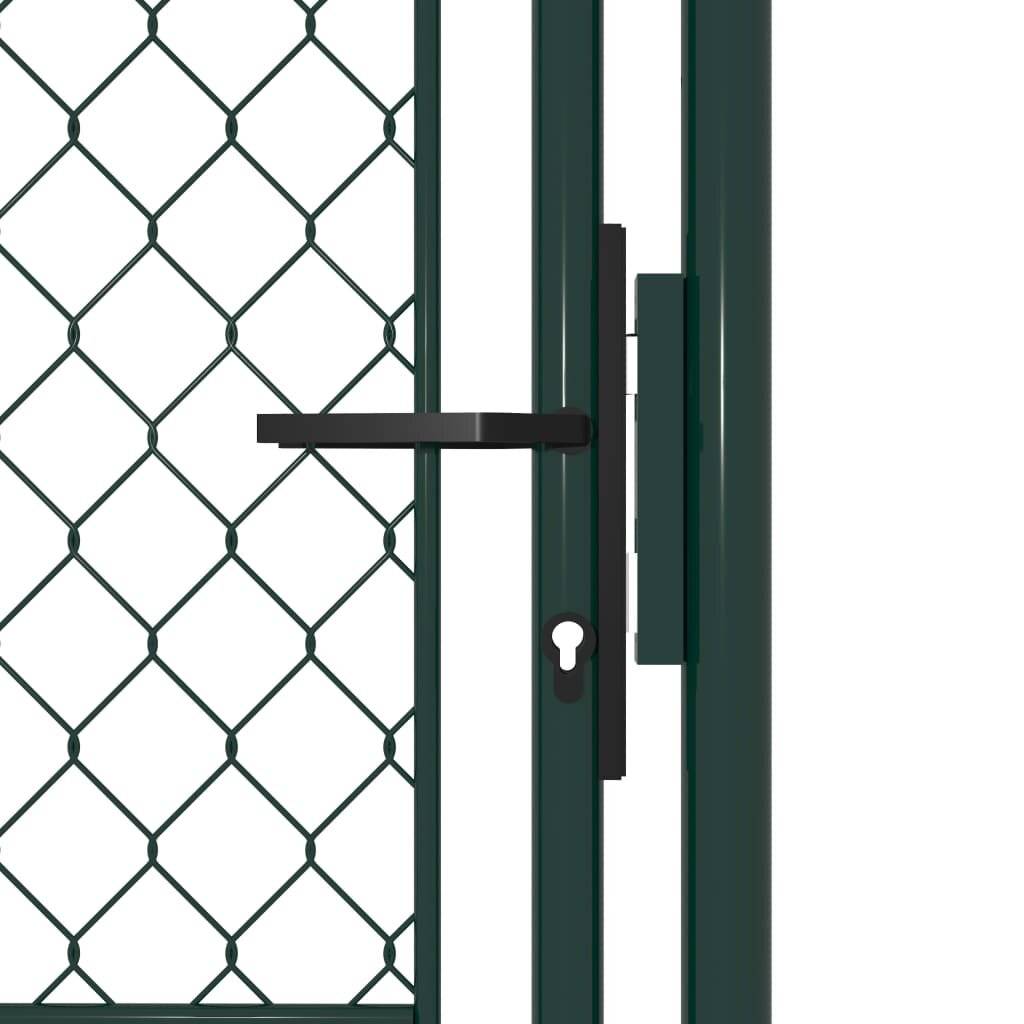 Gartentor Stahl 100×150 cm Grün-2