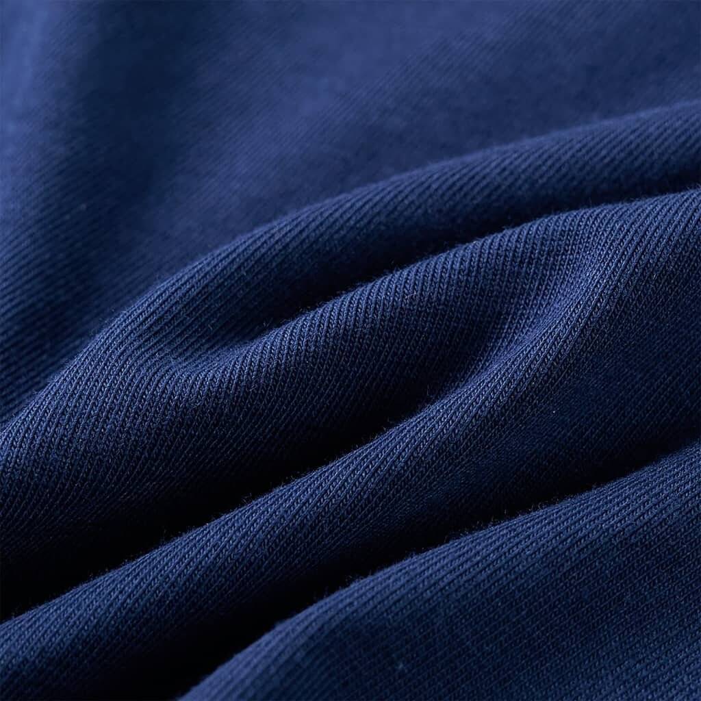 Kinder-Langarmshirt mit Pilz-Aufdruck Marineblau 104-6
