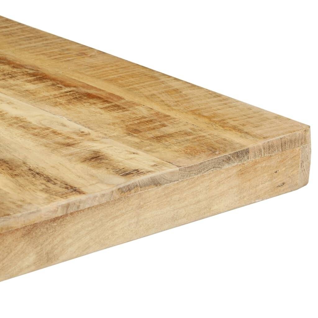 Esstisch 160x80x76 cm Raues Mangoholz-4