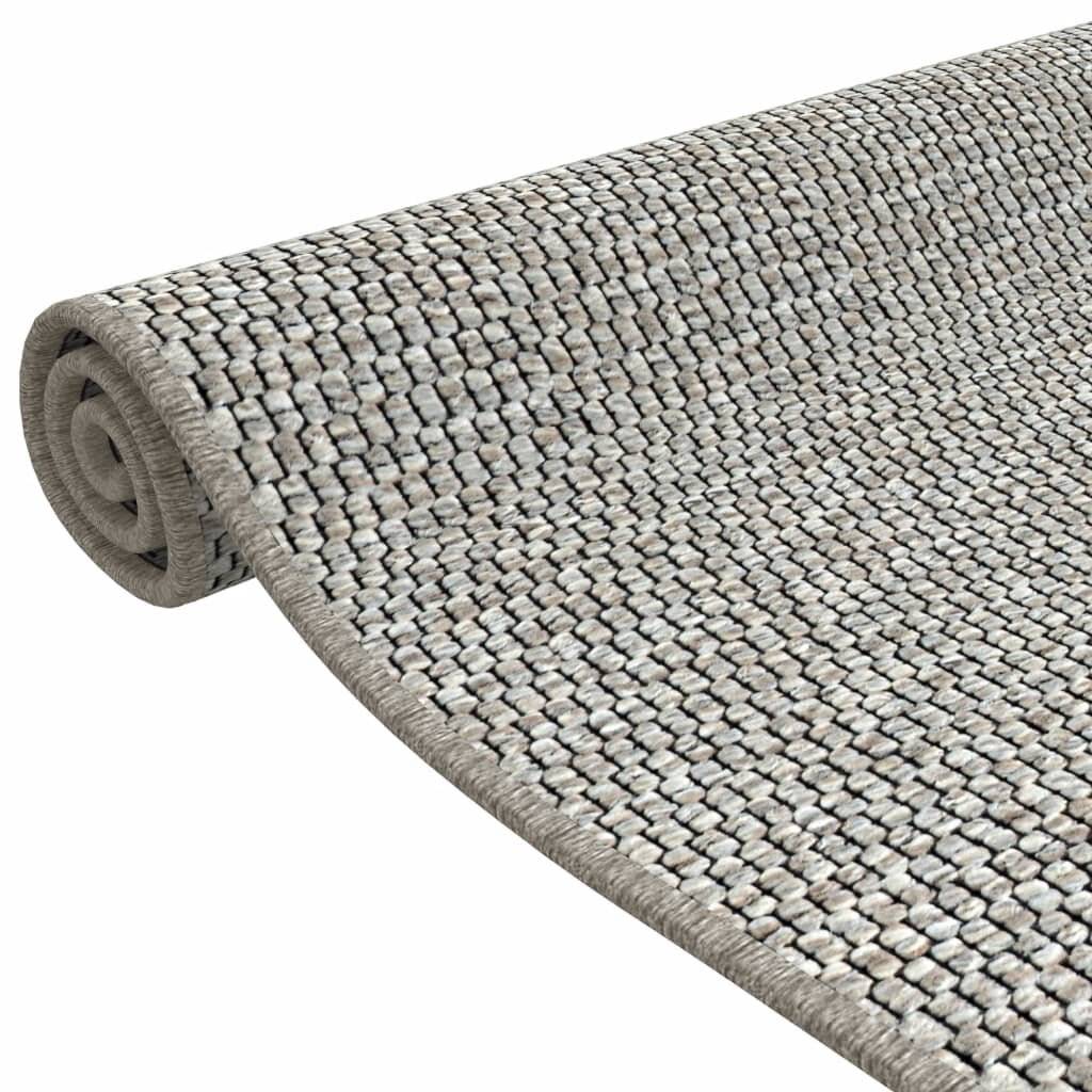 Teppichläufer Sisal-Optik Taupe 50x150 cm-4