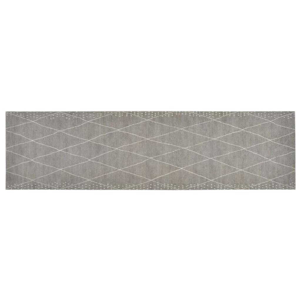 Küchenteppich Waschbar Raute 45x150 cm Samt-1