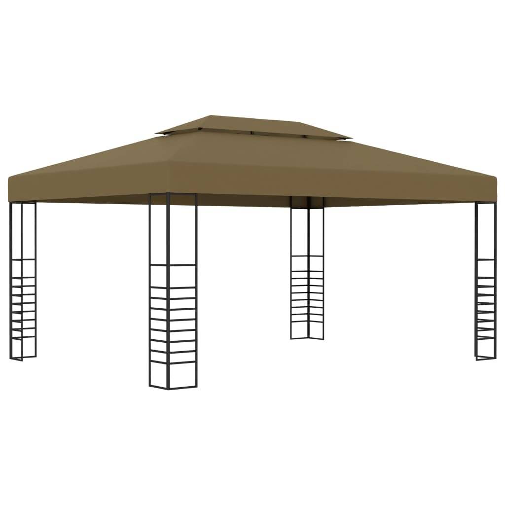Pavillon 3x4 m Taupe 180 g/m²-0