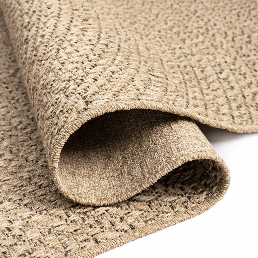 Teppich 80x150 cm Jute-Optik Innen und Außen-4