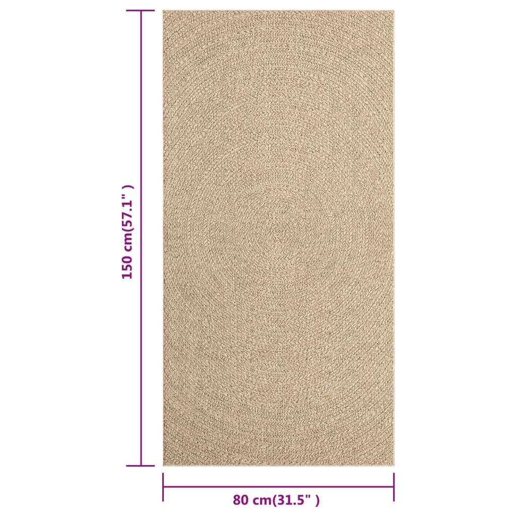 Symbolbild für Teppich 80x150 cm Jute-Optik Innen und Außen
