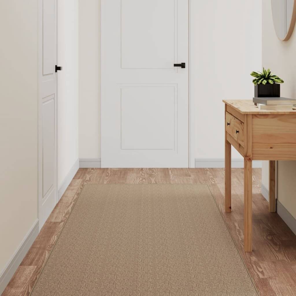 Teppichläufer Sisal-Optik Sandfarben 80x200 cm-0