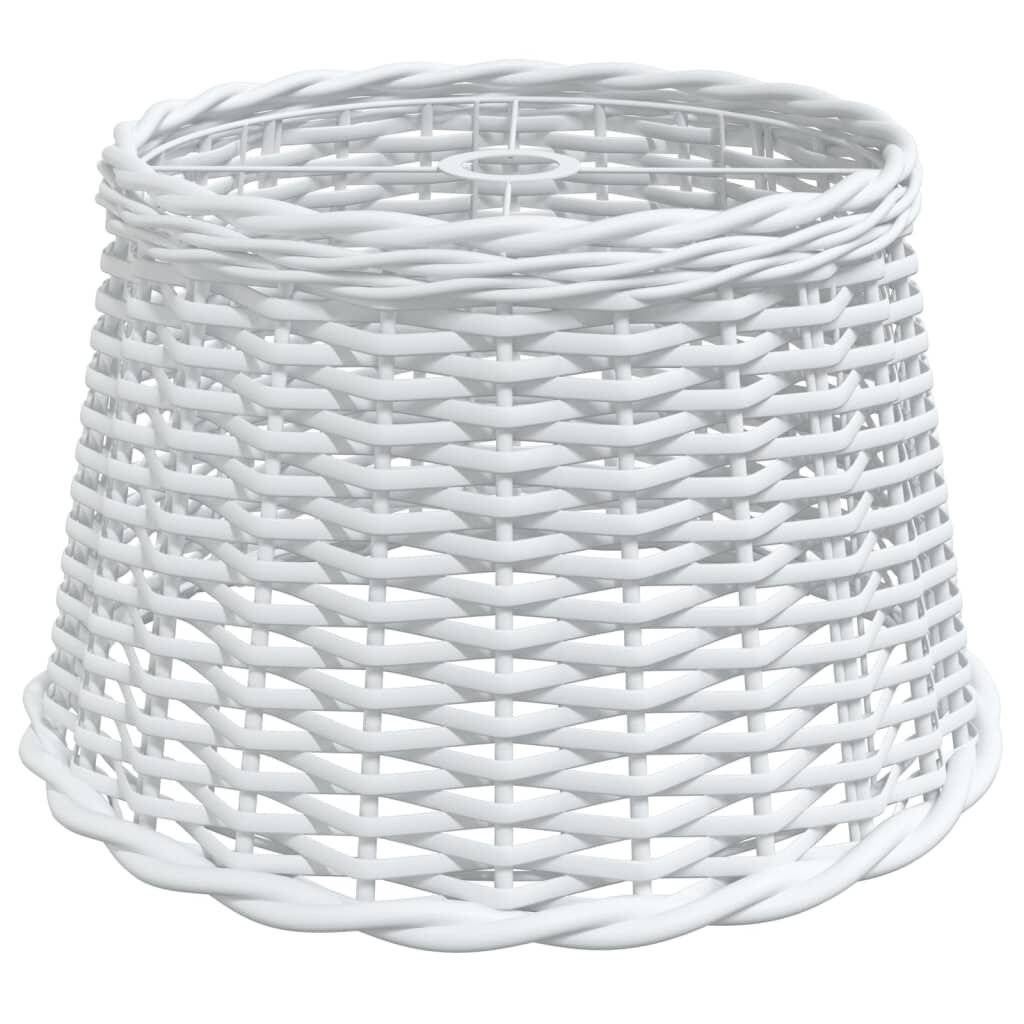 Lampenschirm Weiß Ø45x28 cm Korbweide-1