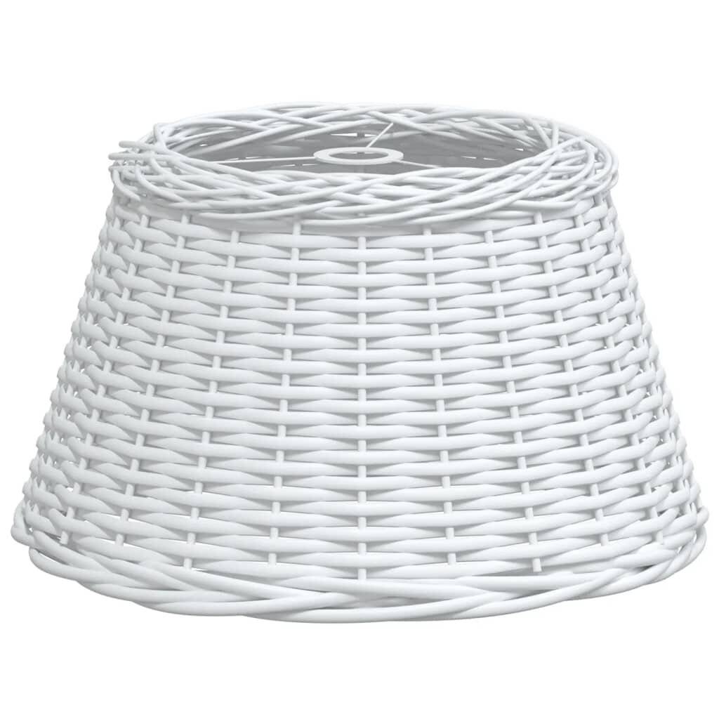 Lampenschirm Weiß Ø50x30 cm Korbweide-2