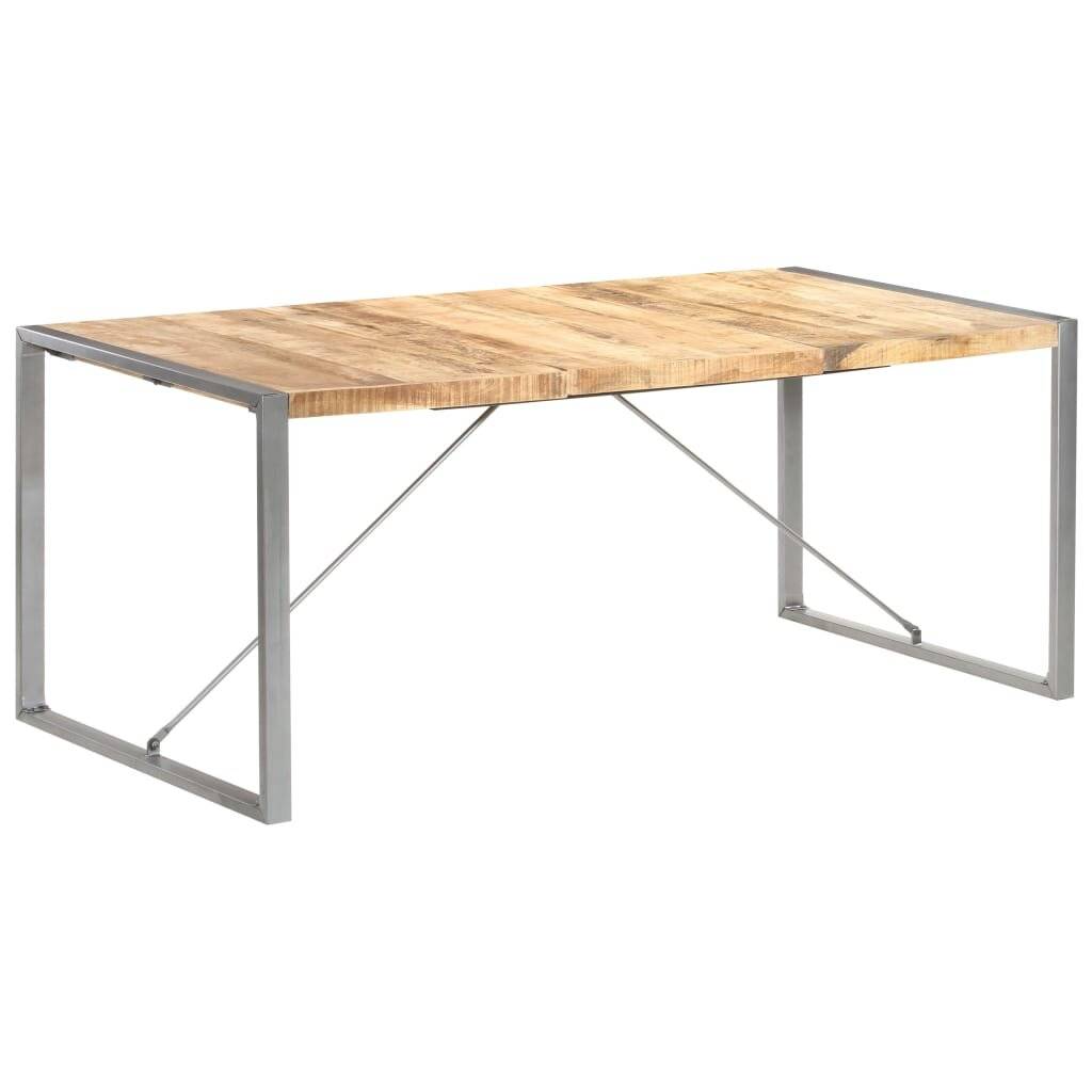 Esstisch 180x90x75 cm Raues Mango-Massivholz-0