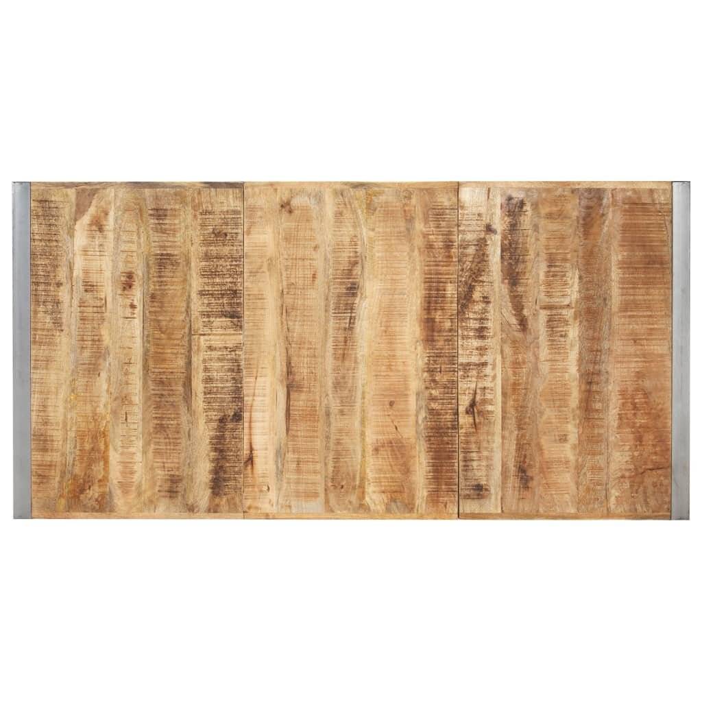 Esstisch 180x90x75 cm Raues Mango-Massivholz-4