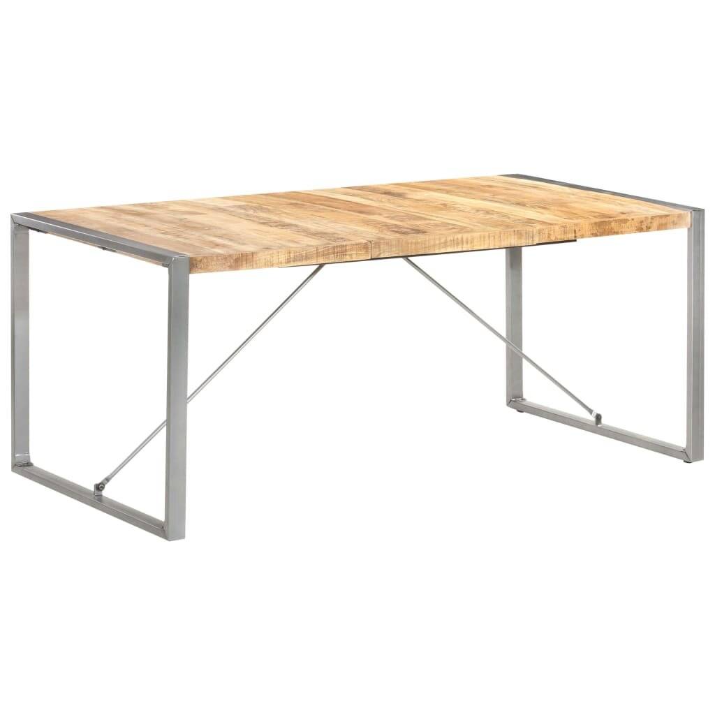 Symbolbild für Esstisch 180x90x75 cm Raues Mango-Massivholz